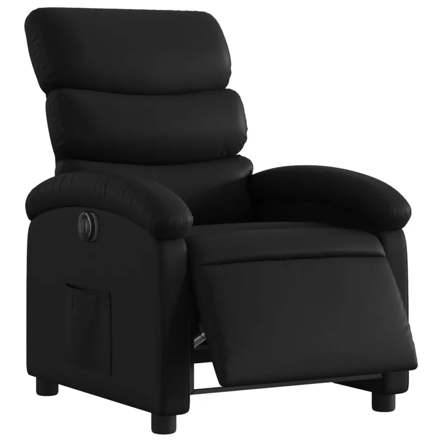 Fauteuil inclinable électrique Noir Similicuir - 3