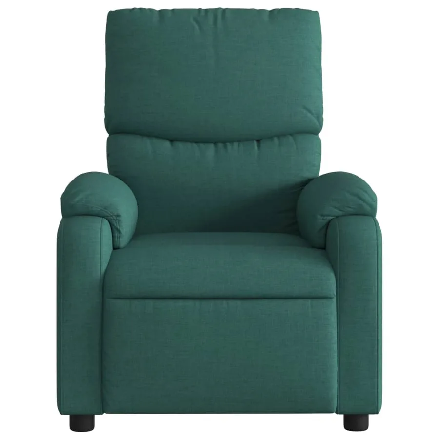 Fauteuil de massage inclinable électrique Vert foncé Tissu - 9
