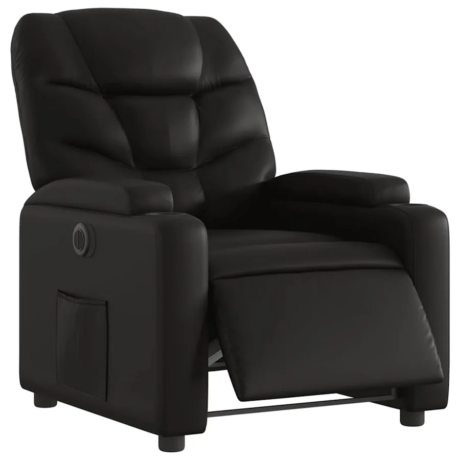 Fauteuil inclinable électrique Noir Similicuir - 3