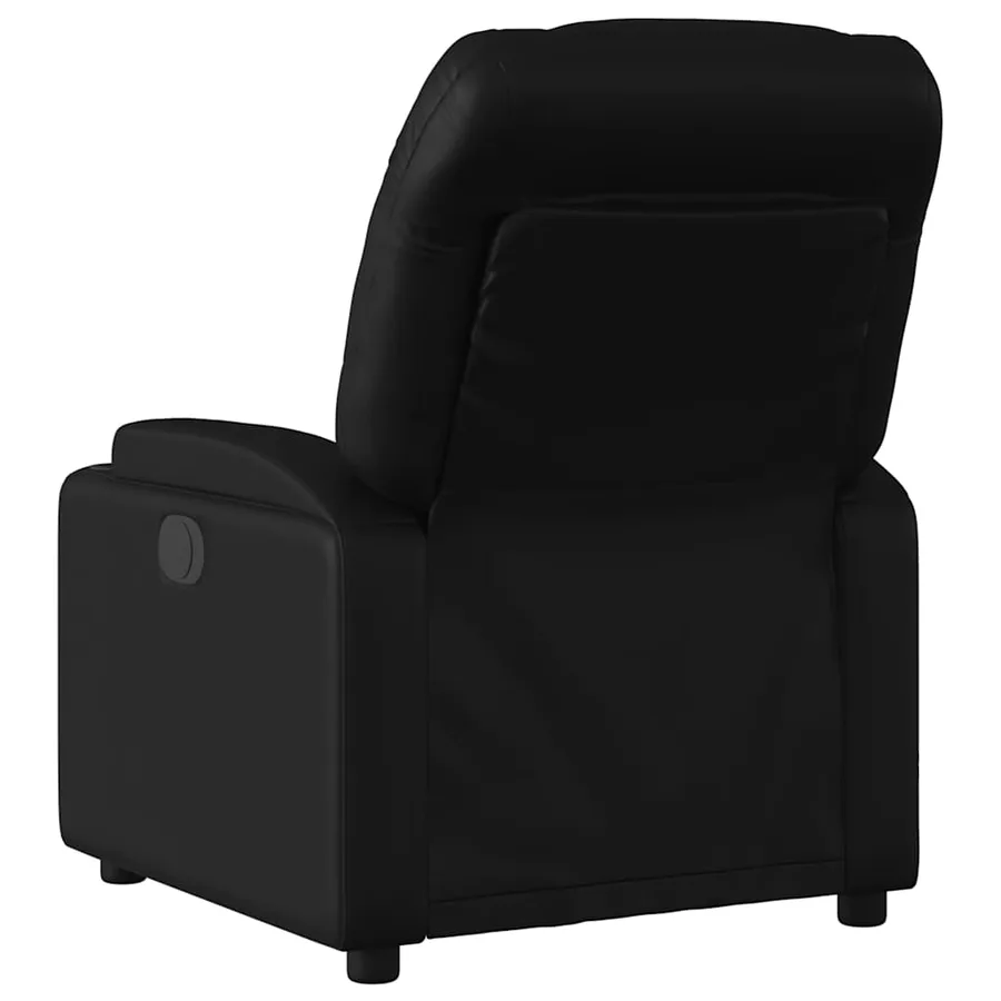 Fauteuil inclinable électrique Noir Similicuir - 5