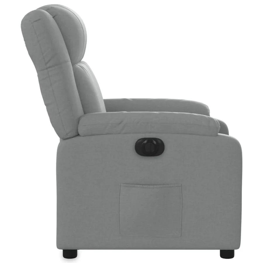 Fauteuil inclinable électrique Gris clair Tissu - 10