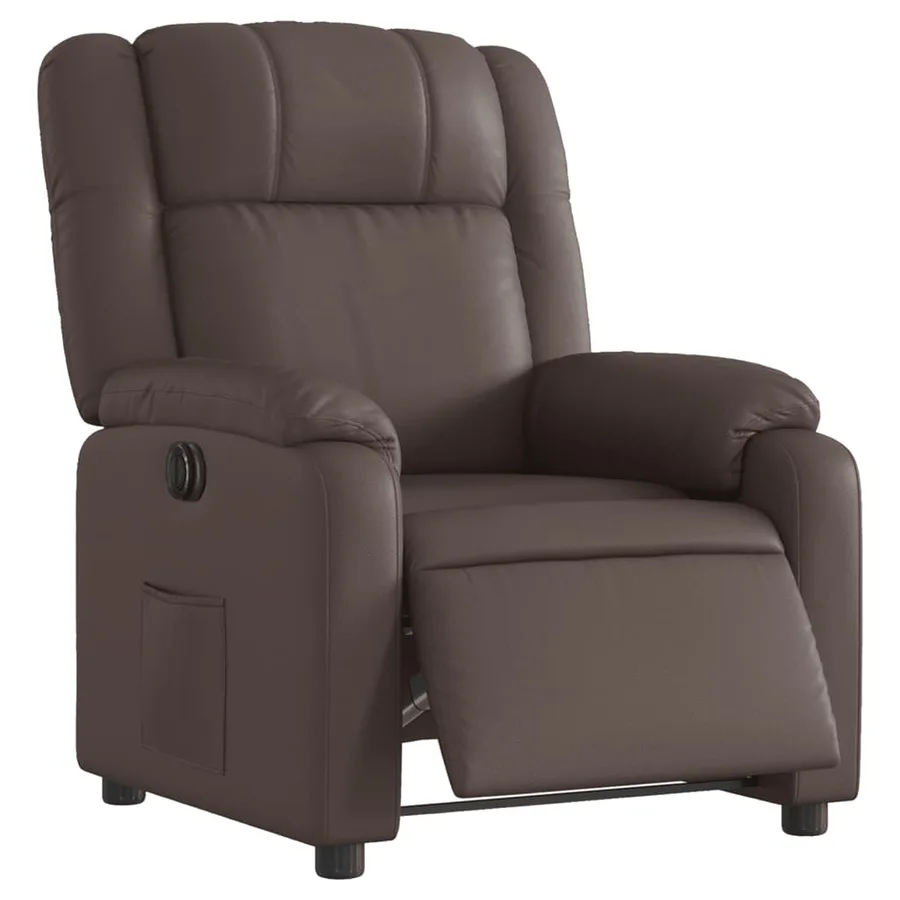 Fauteuil inclinable électrique Marron Similicuir - 3