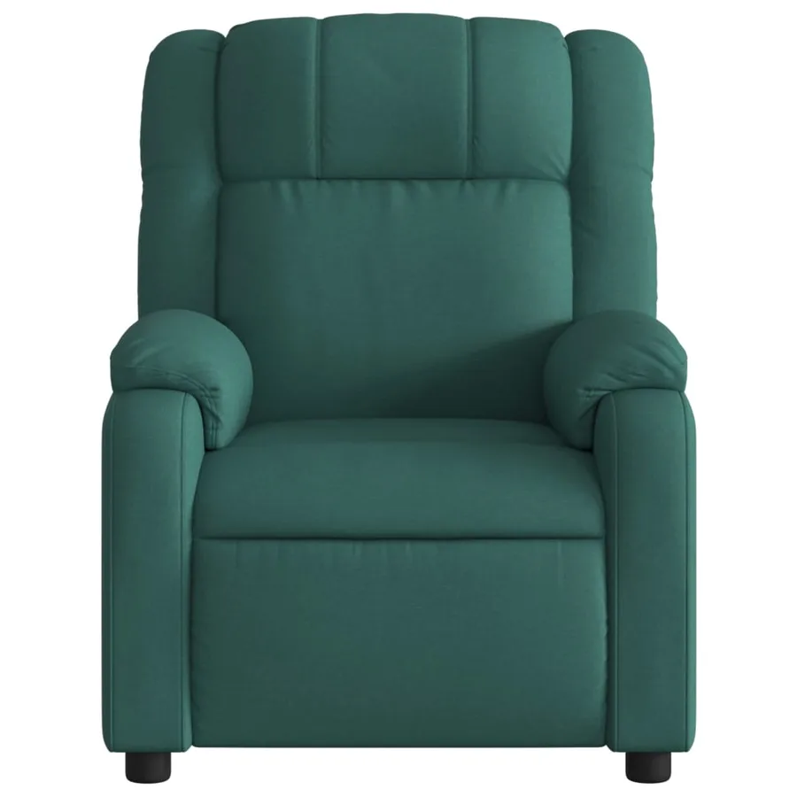 Fauteuil inclinable électrique Vert foncé Tissu - 9