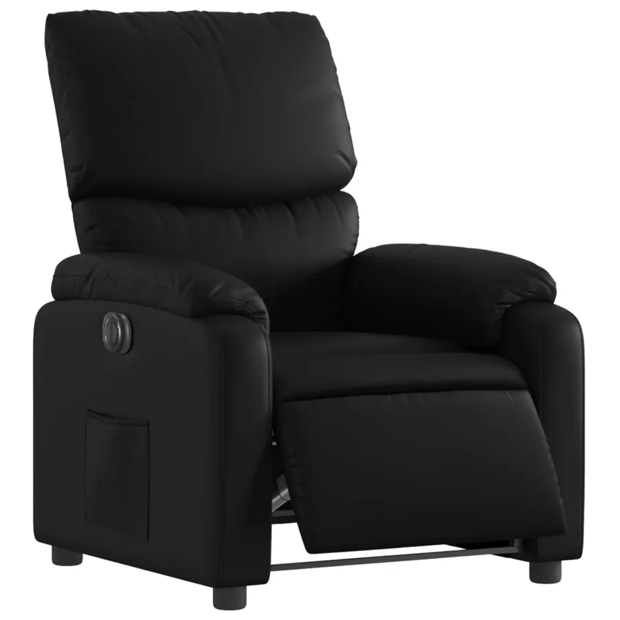 Fauteuil inclinable électrique Noir Similicuir - 3