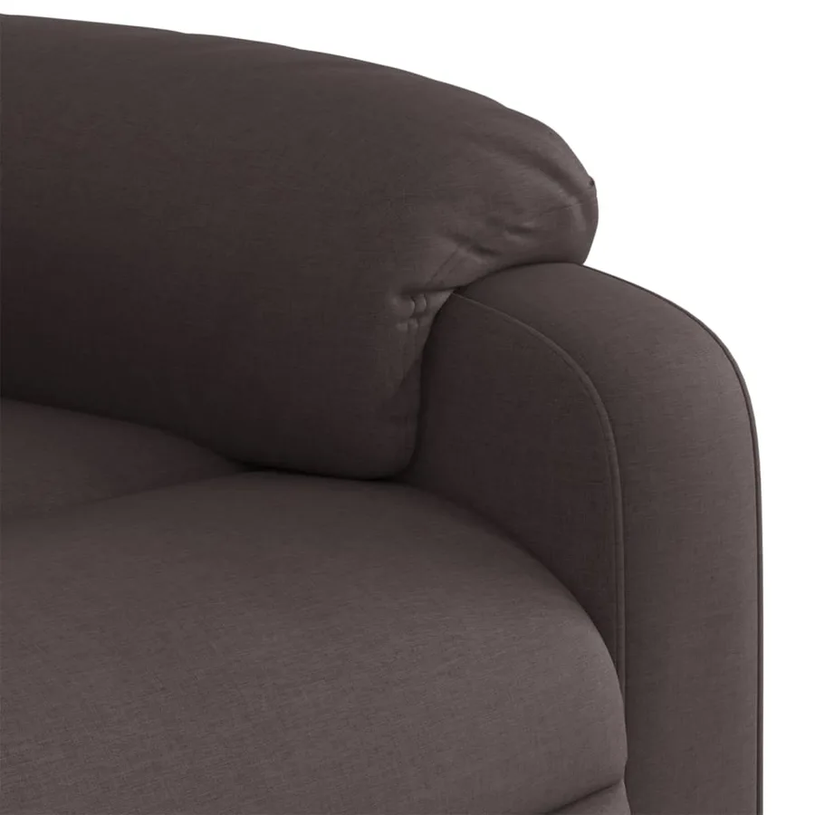 Fauteuil inclinable électrique Marron foncé Tissu - 11