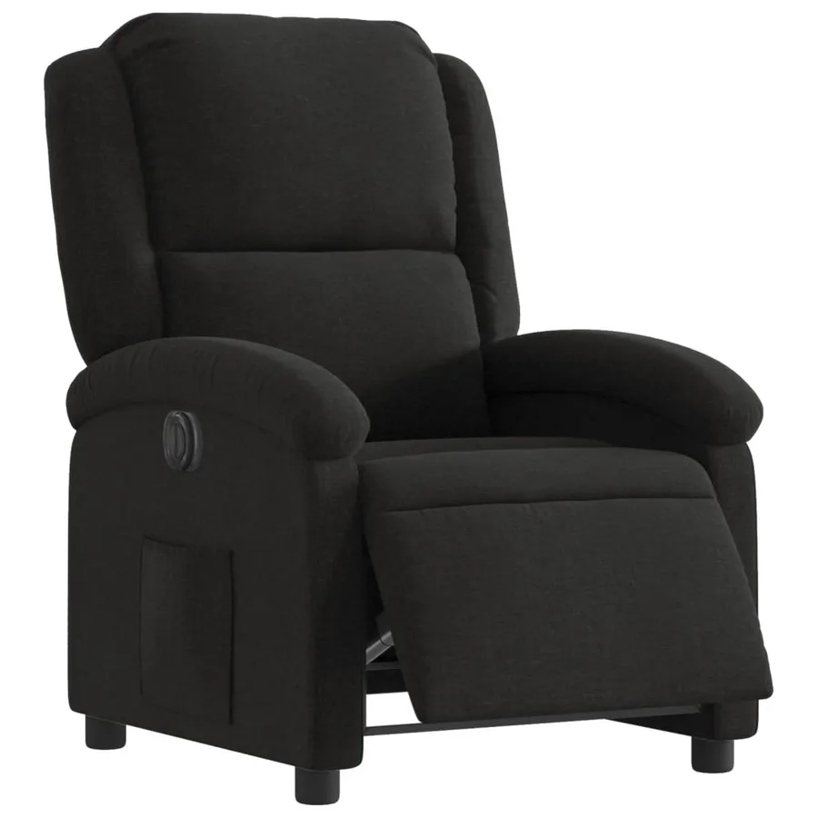 Fauteuil inclinable électrique Noir Tissu - 3