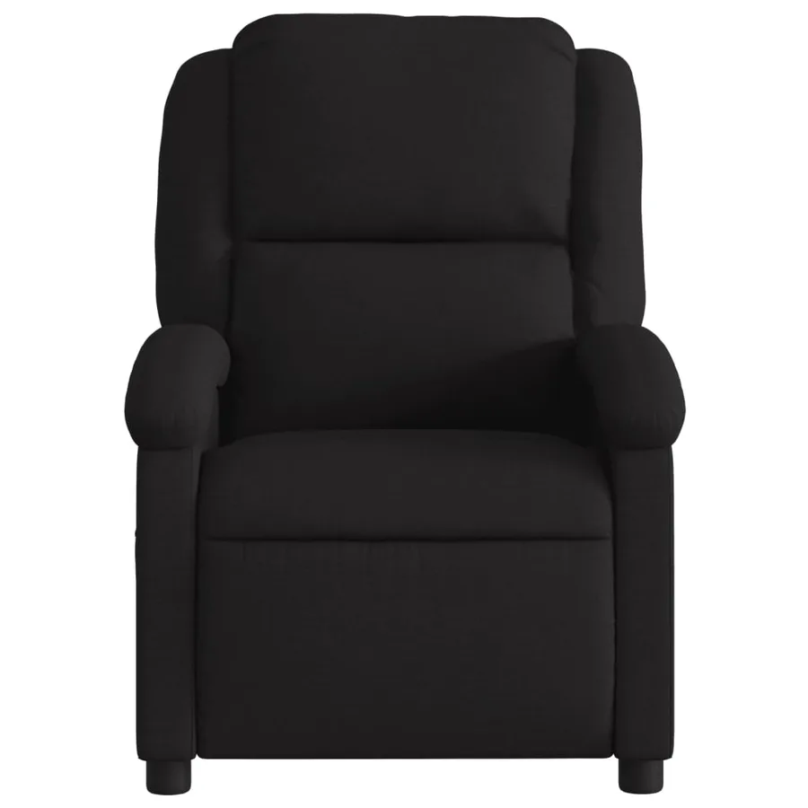 Fauteuil de massage inclinable électrique Noir Tissu - 9