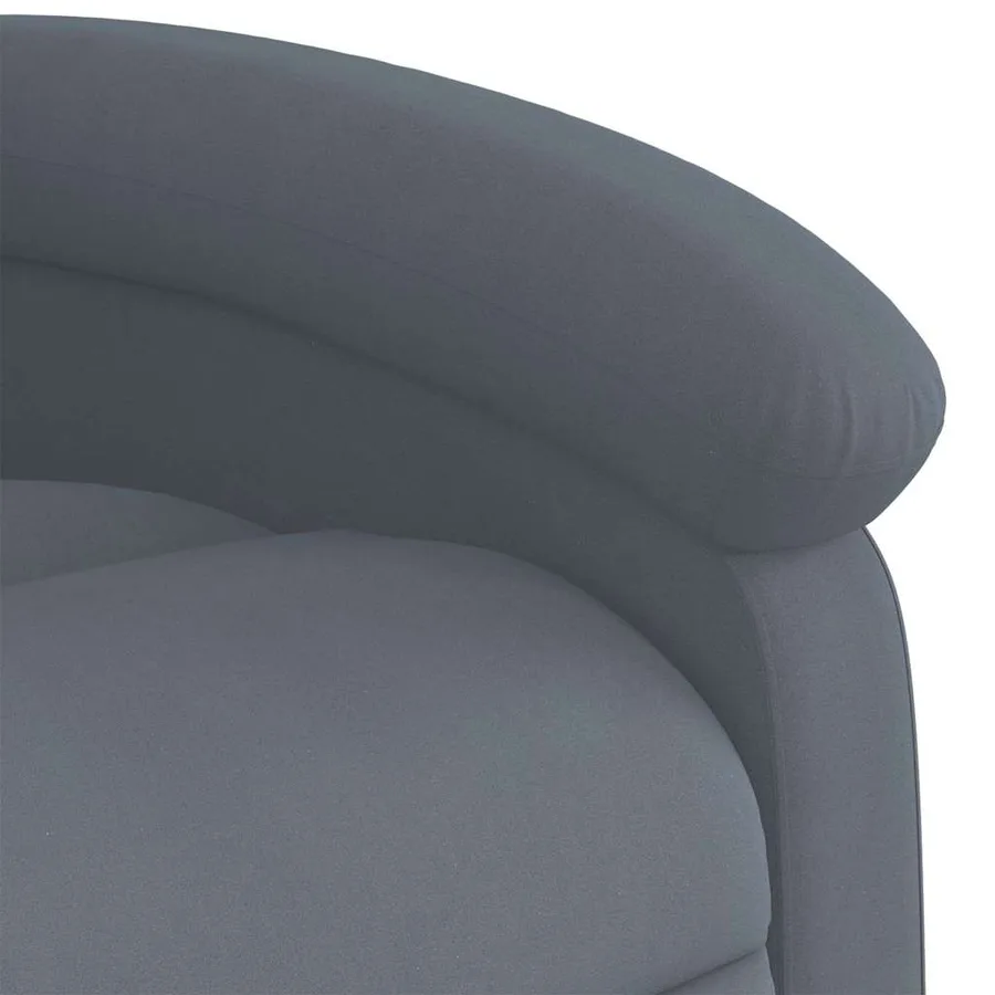 Fauteuil inclinable de massage électrique gris foncé velours - 11