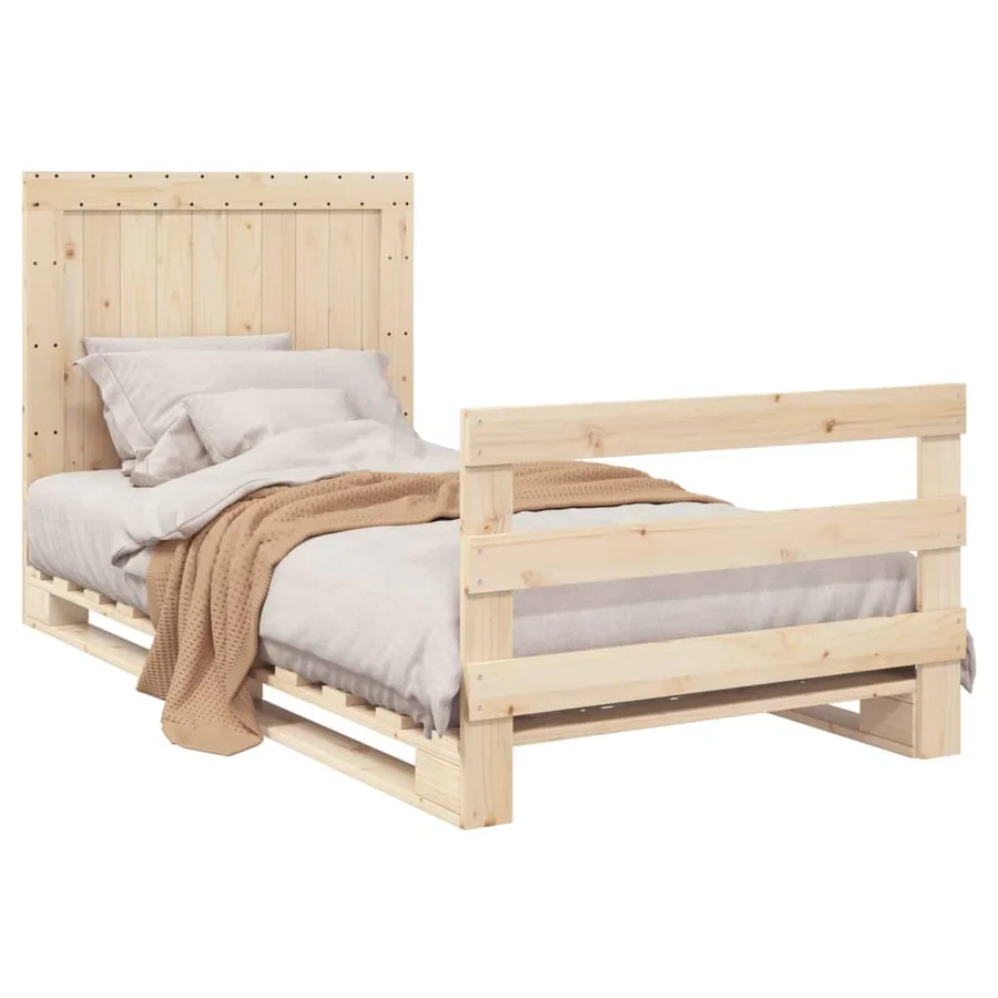 Cadre de lit sans matelas avec tête de lit 100x200 cm - 4