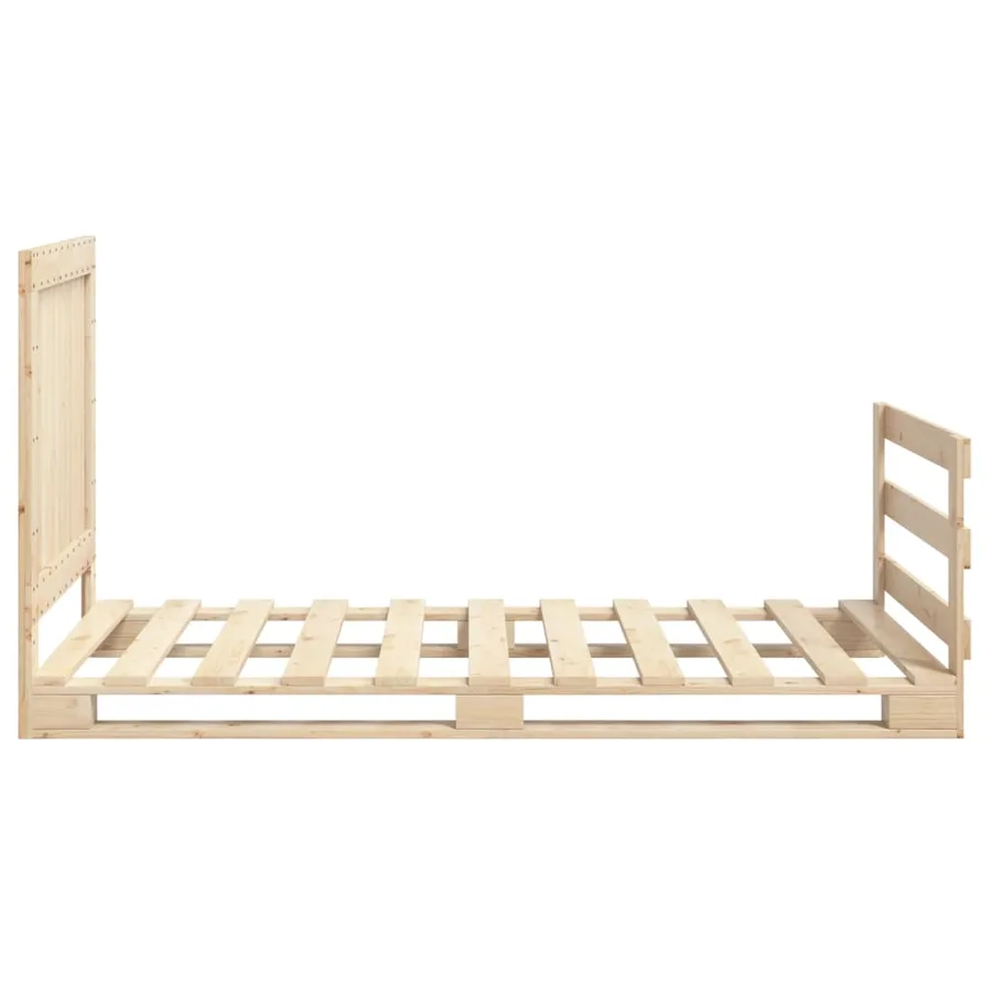 Cadre de lit sans matelas avec tête de lit 100x200 cm - 8