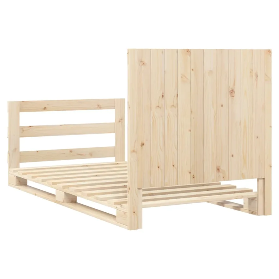 Cadre de lit sans matelas avec tête de lit 100x200 cm - 9