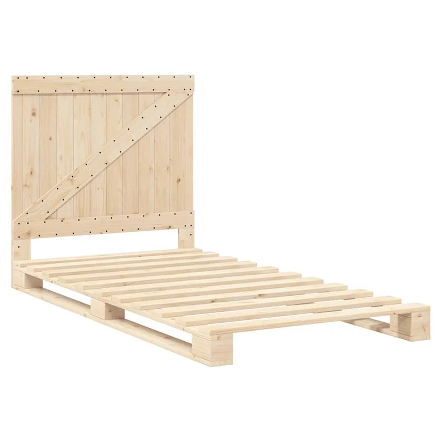 Cadre de lit sans matelas avec tête de lit 100x200 cm - 3