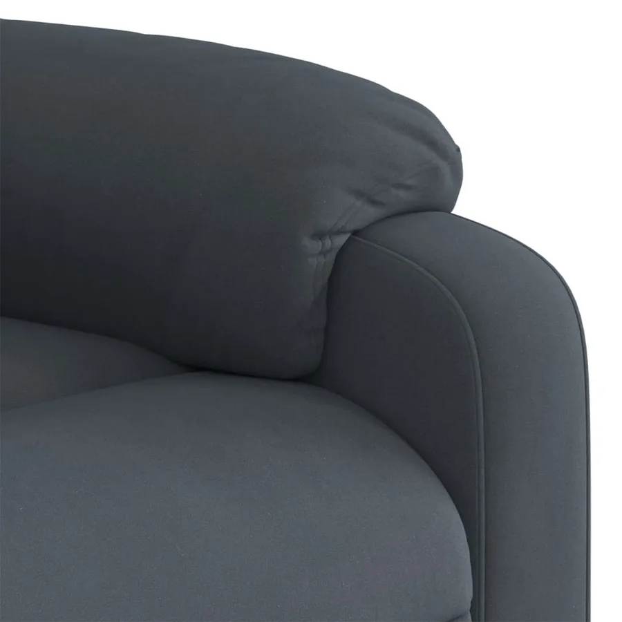 Fauteuil inclinable Gris foncé Velours - 8
