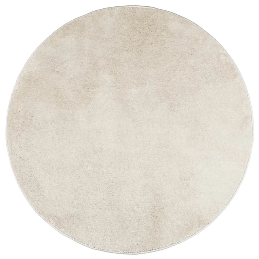 Tapis OVIEDO à poils courts beige Ø 120 cm - 2