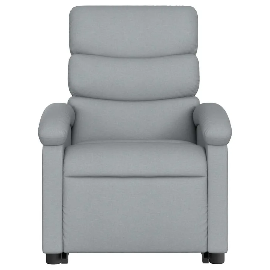 Fauteuil de massage inclinable Gris clair Tissu - 9