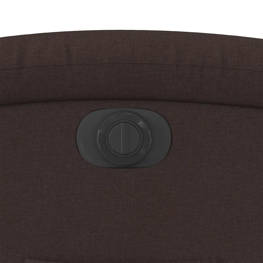 Fauteuil inclinable électrique marron foncé tissu - 13