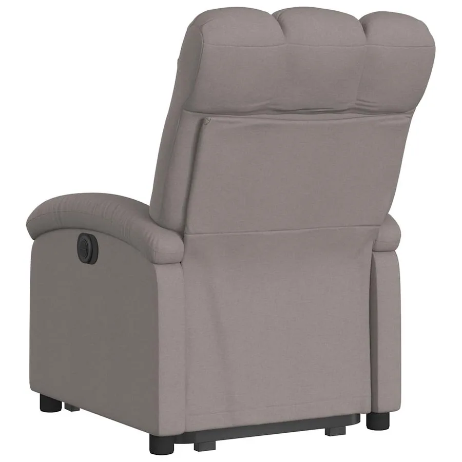 Fauteuil inclinable taupe tissu - 7