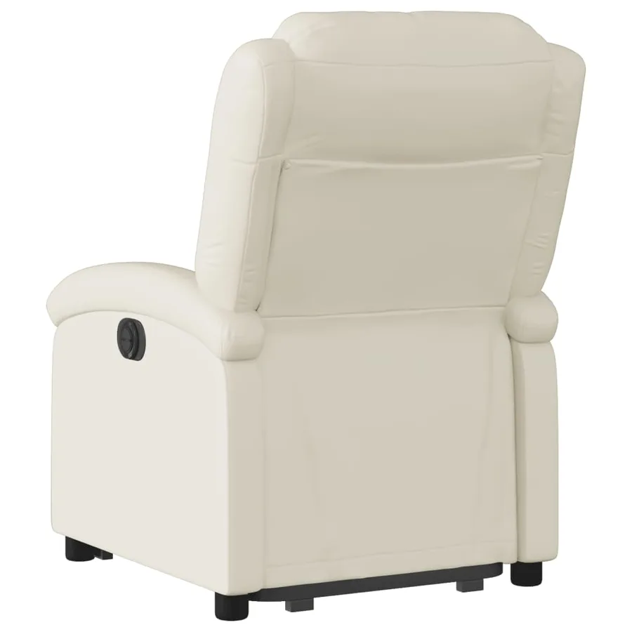 Fauteuil inclinable Crème Similicuir - 5