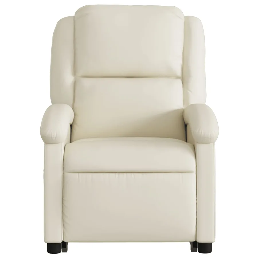 Fauteuil inclinable Crème Similicuir - 9