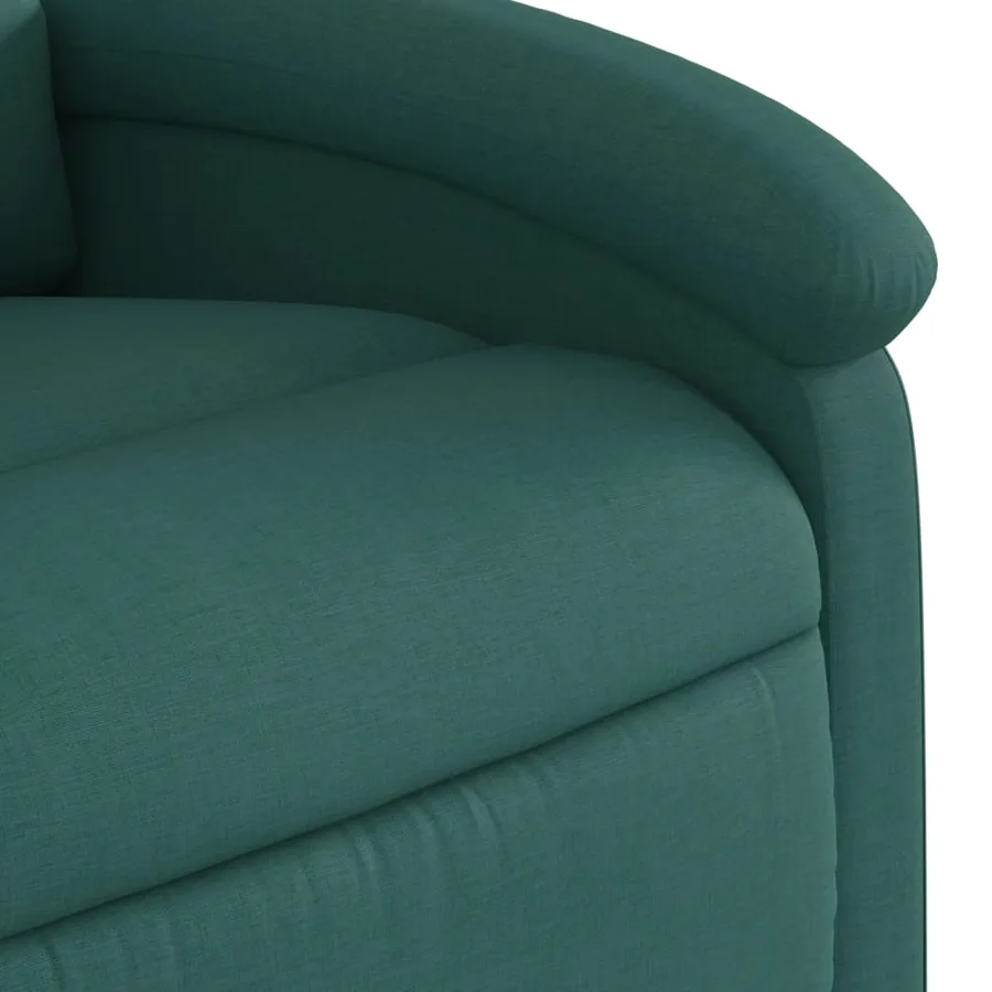 Fauteuil inclinable électrique vert foncé tissu - 12