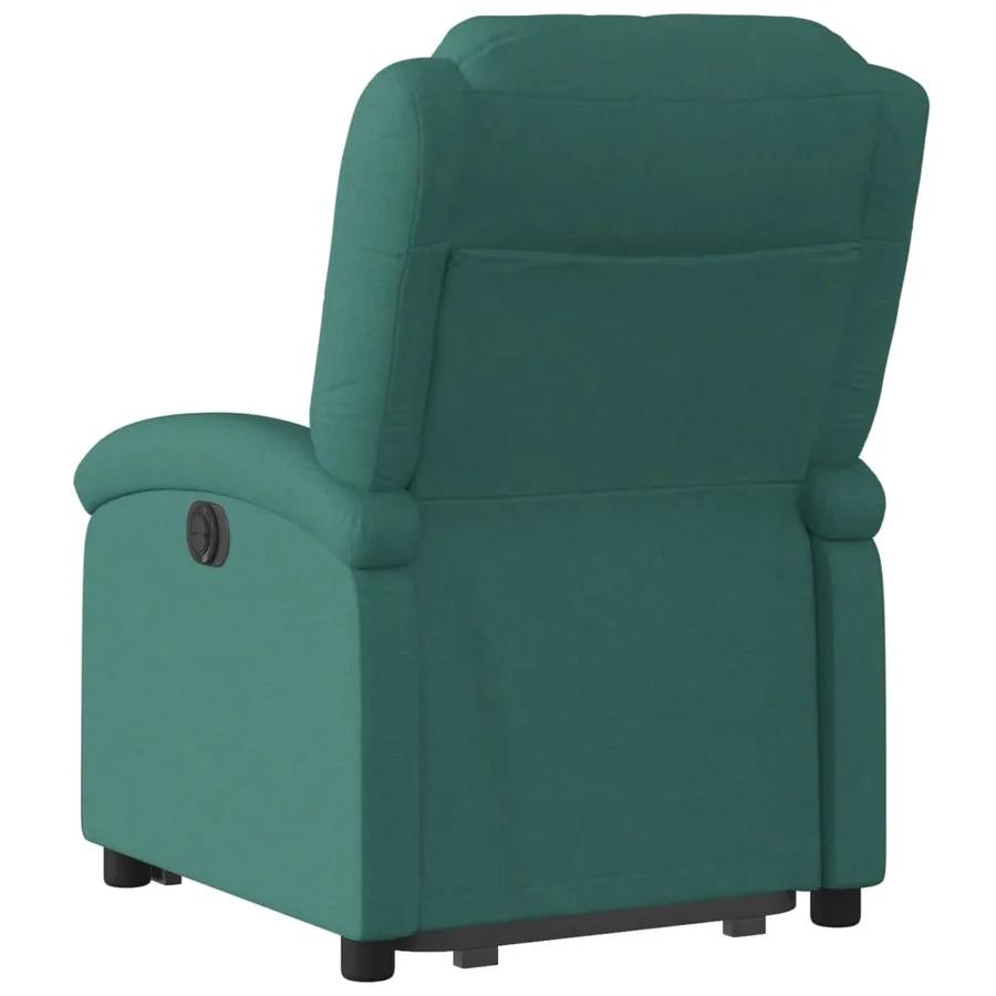 Fauteuil inclinable électrique vert foncé tissu - 5