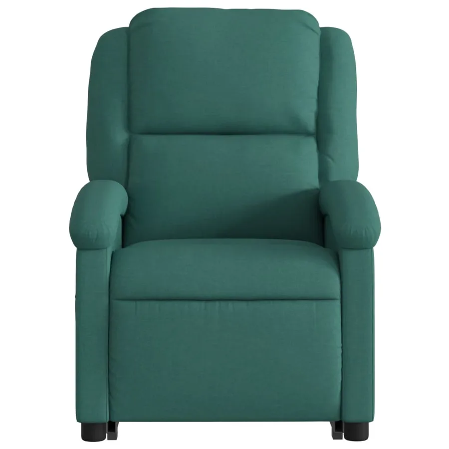 Fauteuil inclinable électrique vert foncé tissu - 9