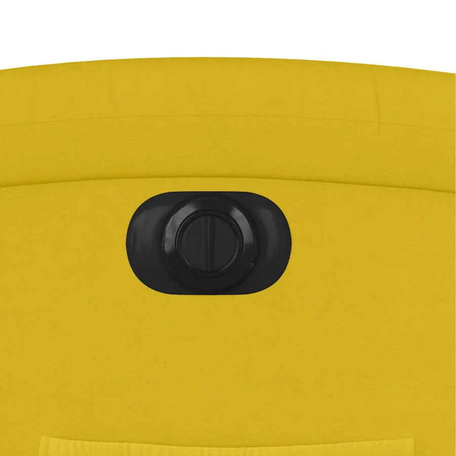 Fauteuil inclinable électrique jaune Velours - 13