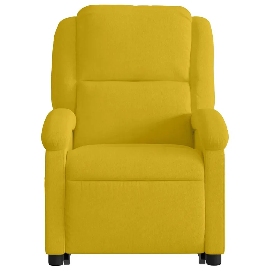 Fauteuil inclinable électrique jaune Velours - 9