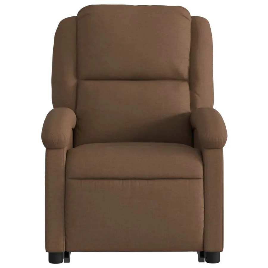 Fauteuil de massage inclinable Marron Tissu - 9