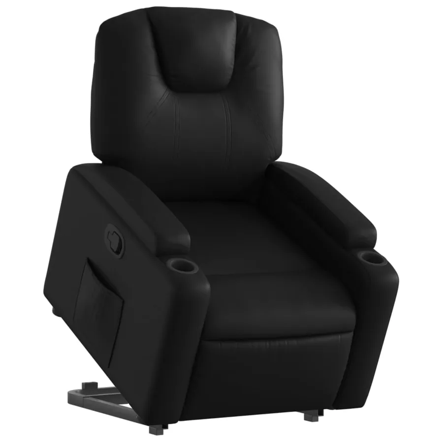 Fauteuil inclinable Noir Similicuir - 3