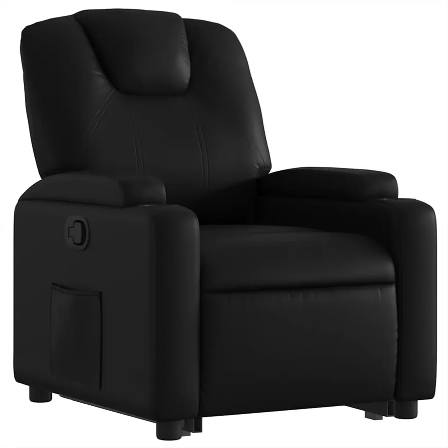 Fauteuil inclinable Noir Similicuir - 4