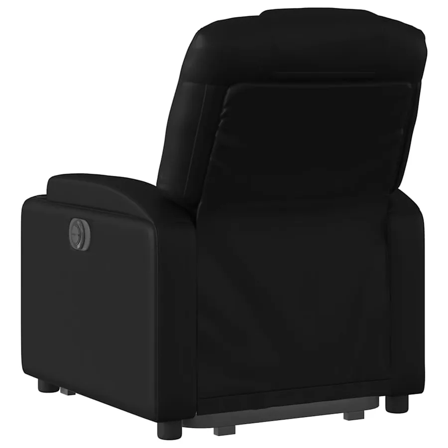 Fauteuil inclinable Noir Similicuir - 5