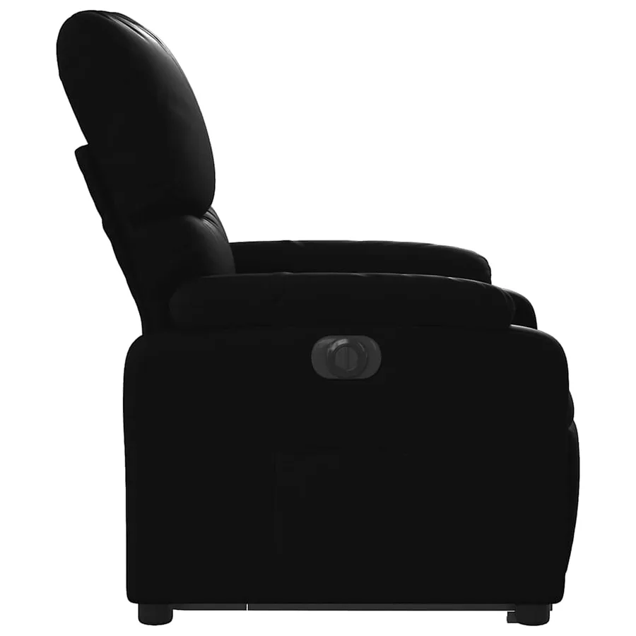 Fauteuil inclinable électrique noir similicuir - 10