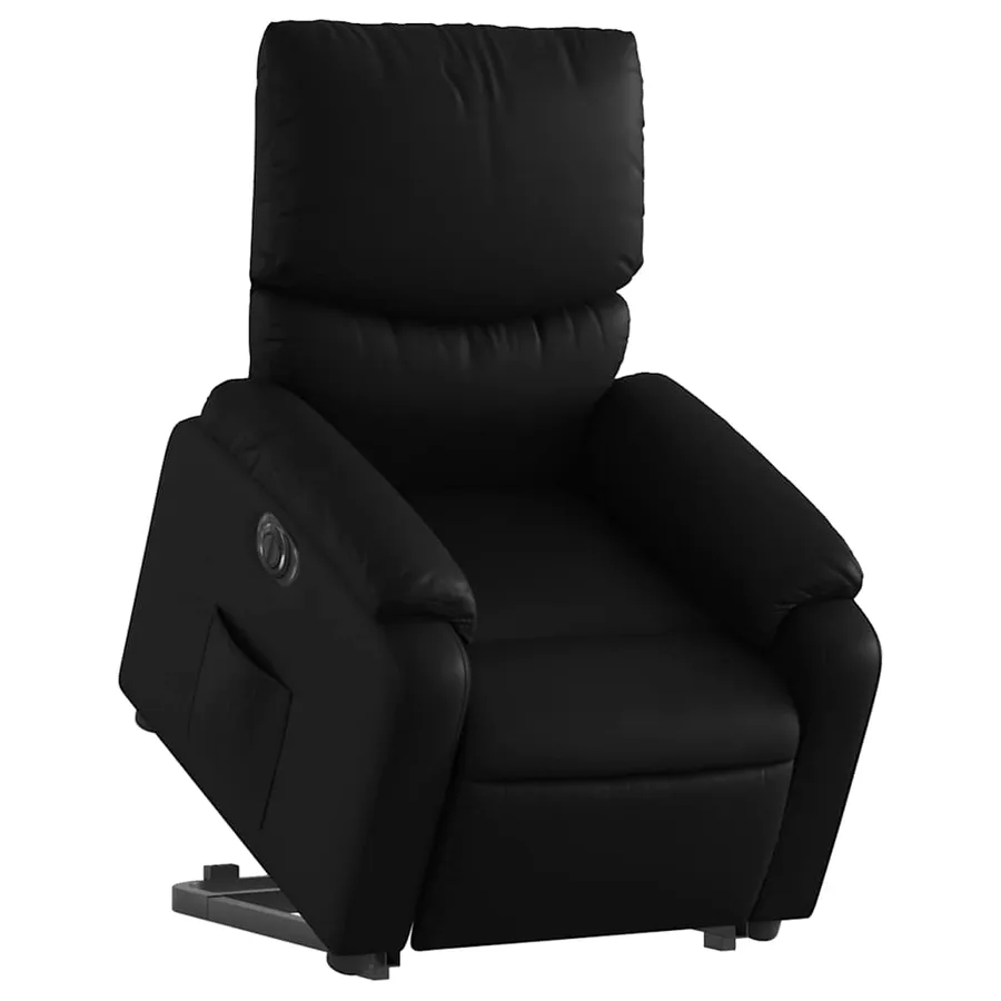 Fauteuil inclinable électrique noir similicuir - 3