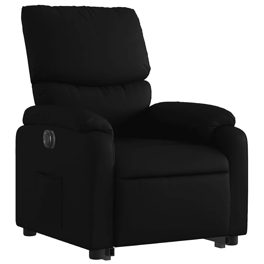 Fauteuil inclinable électrique noir similicuir - 4