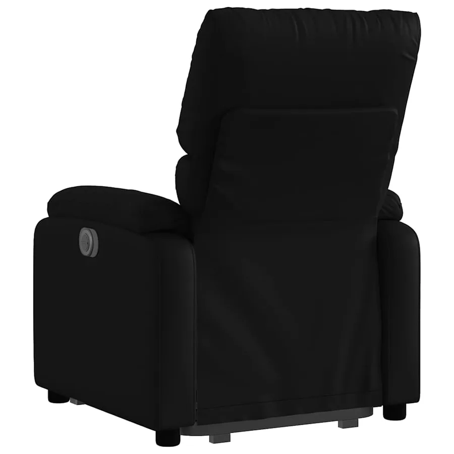 Fauteuil inclinable électrique noir similicuir - 5