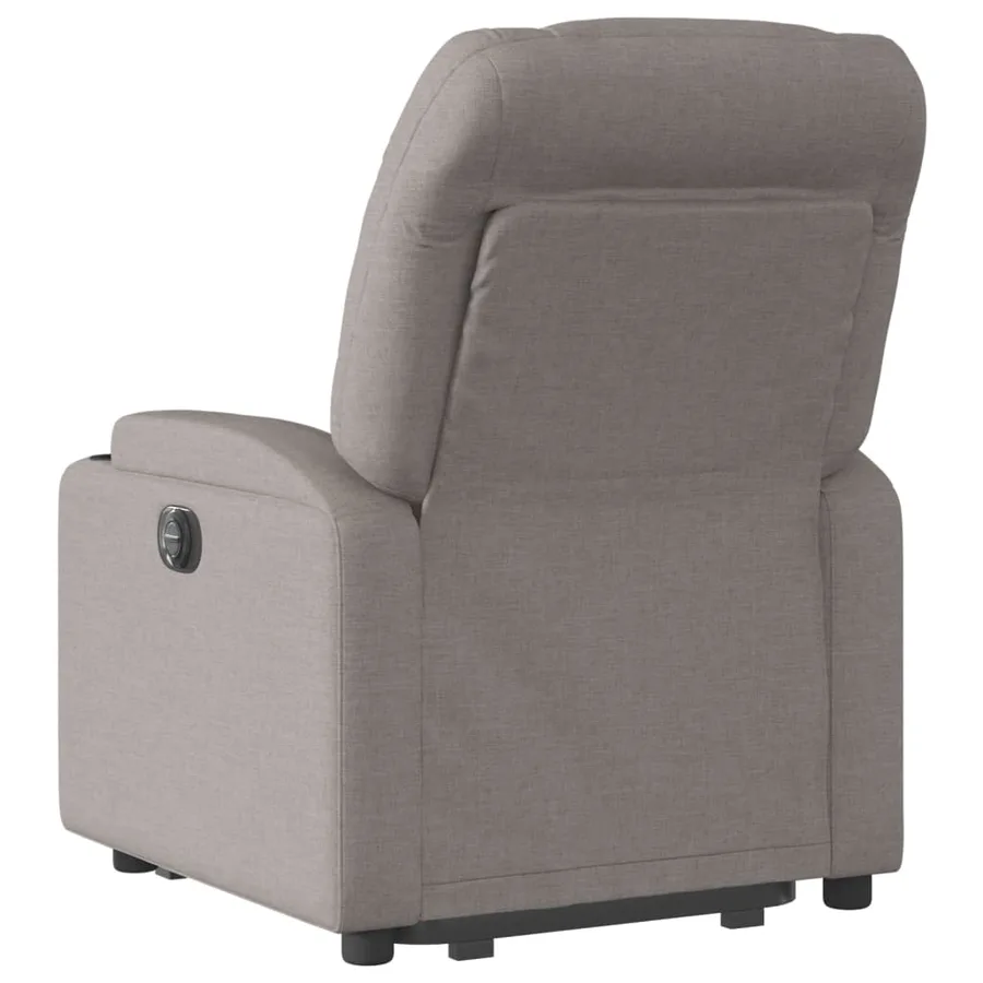 Fauteuil inclinable taupe tissu - 5