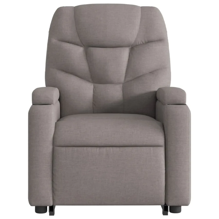 Fauteuil inclinable taupe tissu - 9