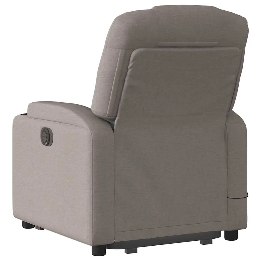 Fauteuil inclinable de massage Taupe Tissu - 5