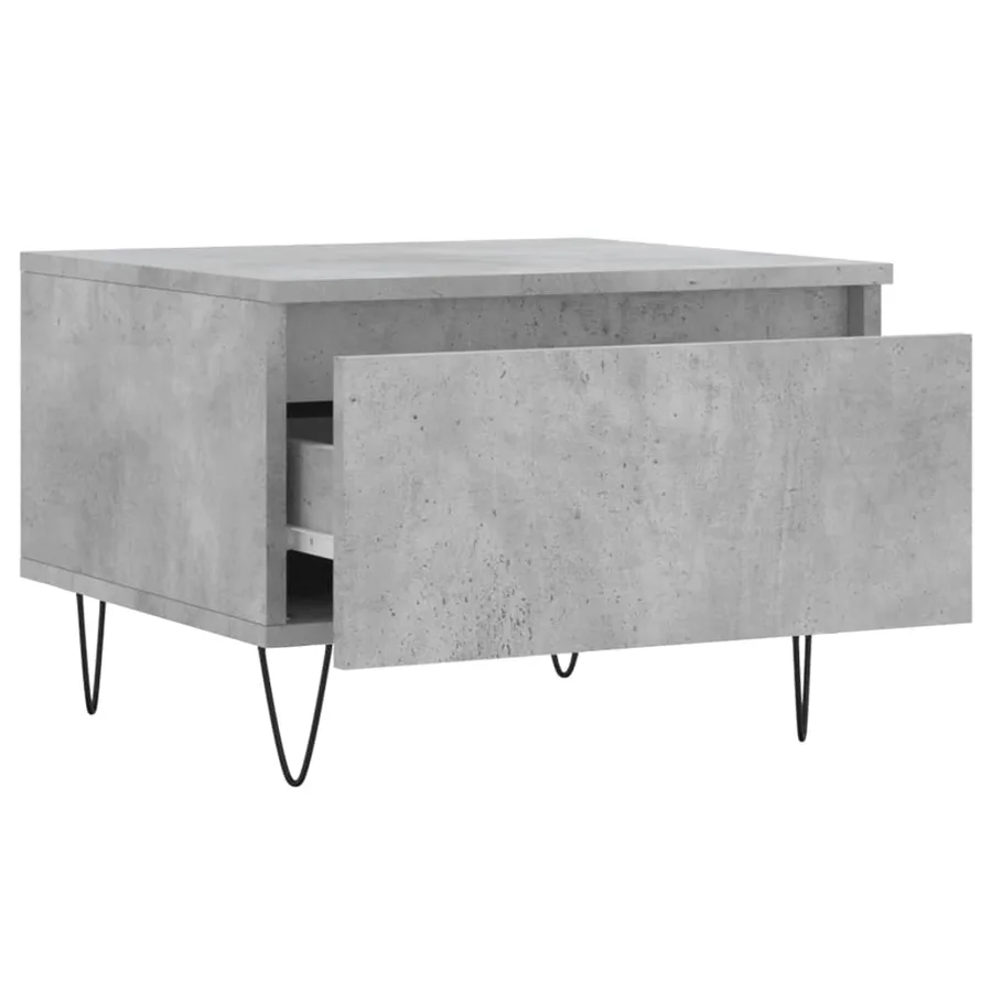 Tables basses 2 pcs gris béton 50x46x35 cm bois d'ingénierie - 7