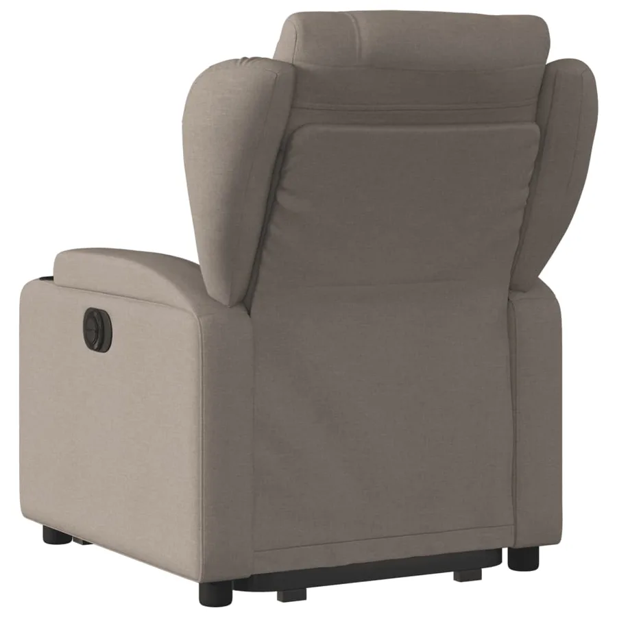 Fauteuil inclinable électrique taupe tissu - 5