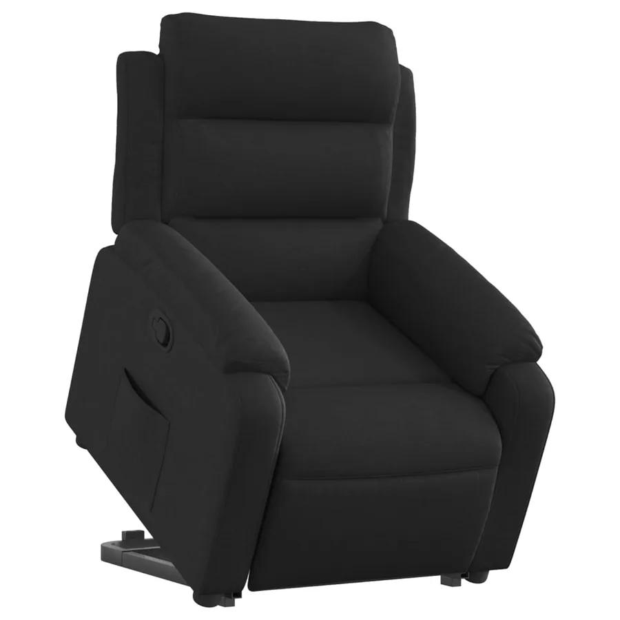 Fauteuil inclinable noir tissu - 3