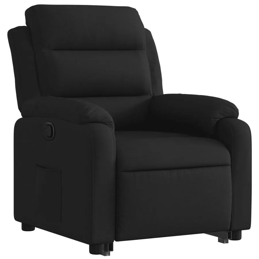 Fauteuil inclinable noir tissu - 4
