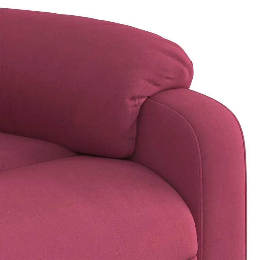 Fauteuil inclinable Rouge bordeaux Velours - 11