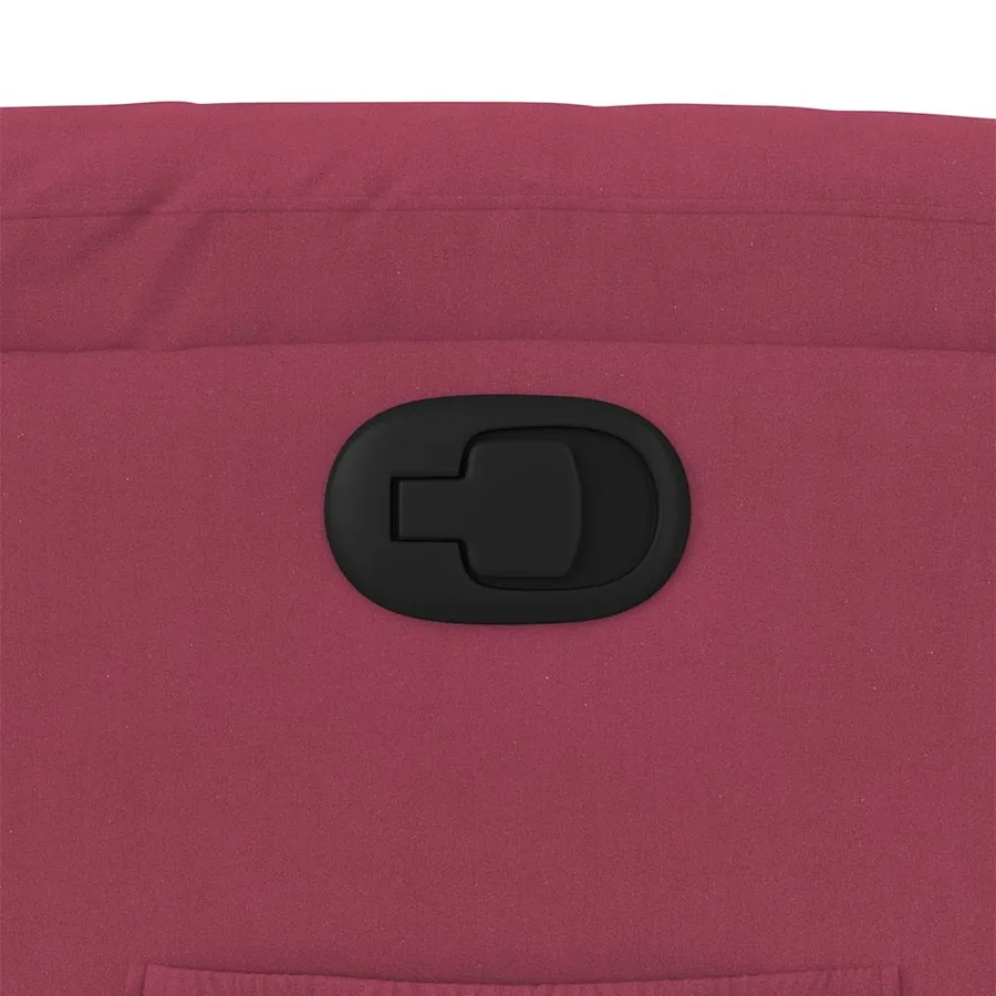 Fauteuil inclinable Rouge bordeaux Velours - 12