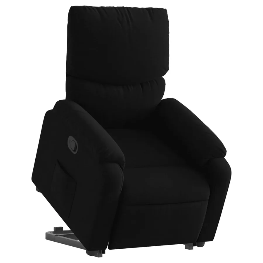 Fauteuil inclinable noir tissu - 3