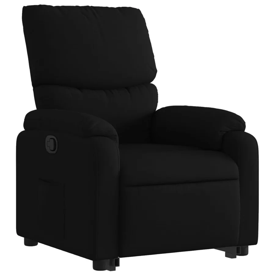 Fauteuil inclinable noir tissu - 4