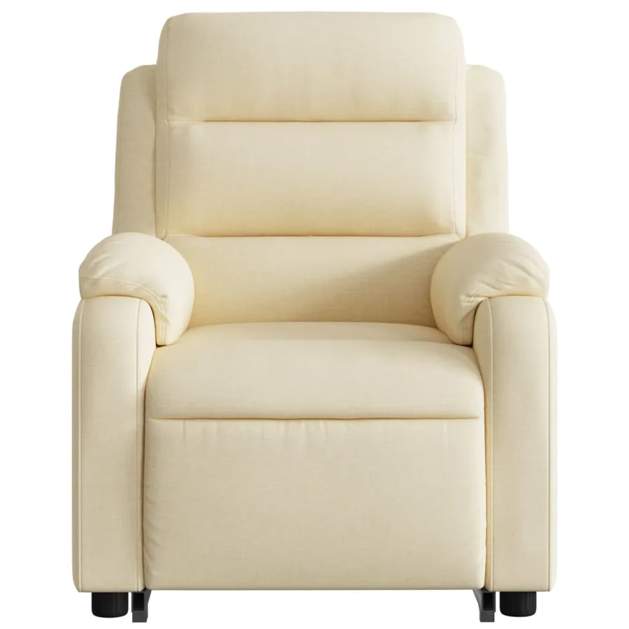 Fauteuil inclinable Crème Tissu - 9