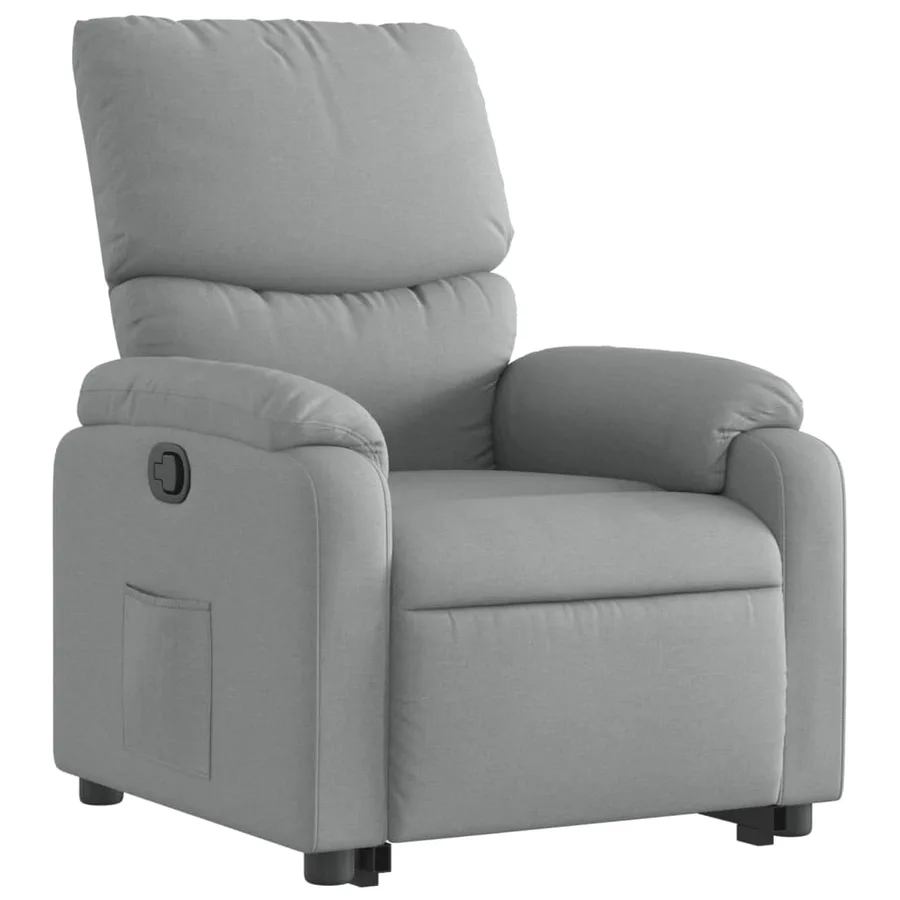 Fauteuil inclinable Gris clair Tissu - 4