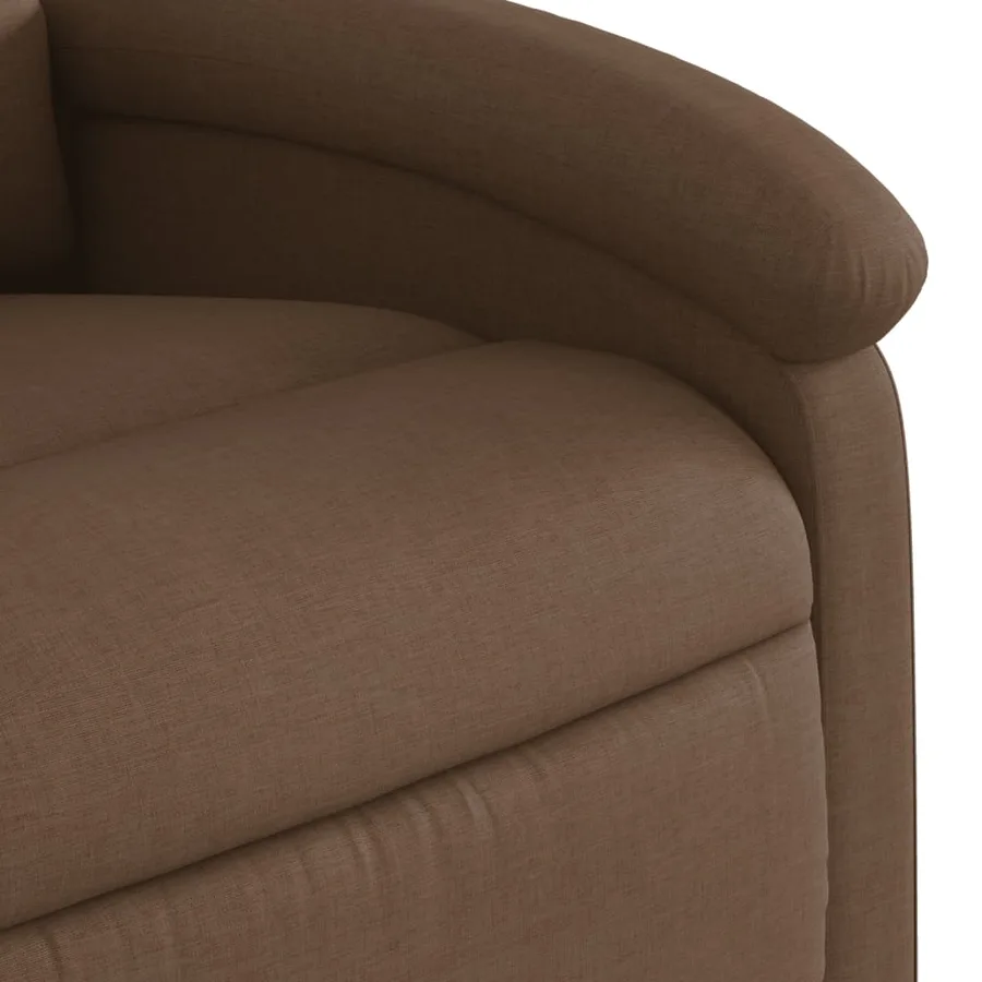 Fauteuil inclinable de massage électrique Marron Tissu - 12